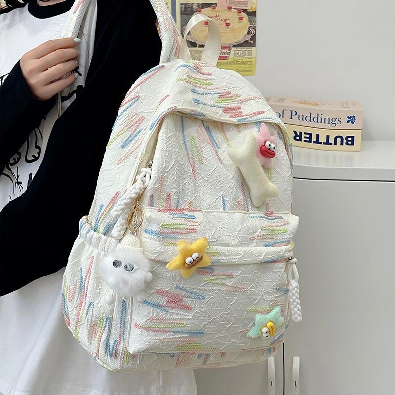 Cute schoolbag junior high school girls high value niche style college students design sense travel shoulders