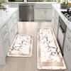 1PC Hellenic Vein Pattern Kitchen Rug Non-Slip Door Mat Pop Design Bathroom Rug Bath Mat Carpet for Home Sink Laundry Ecoreeree