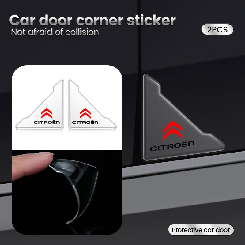Car Door Corner Protection Decals Stickers For Citroen C1 C2 C3 C4 C5 C-ELYSEE Aircross Picasso Sega Cactus Berlingo Accessories Sdfh52