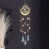 Golden Flame Moon Crystal Pendant Sunlight Catcher Outdoor Garden Hanging Decorations Hanging Ornaments