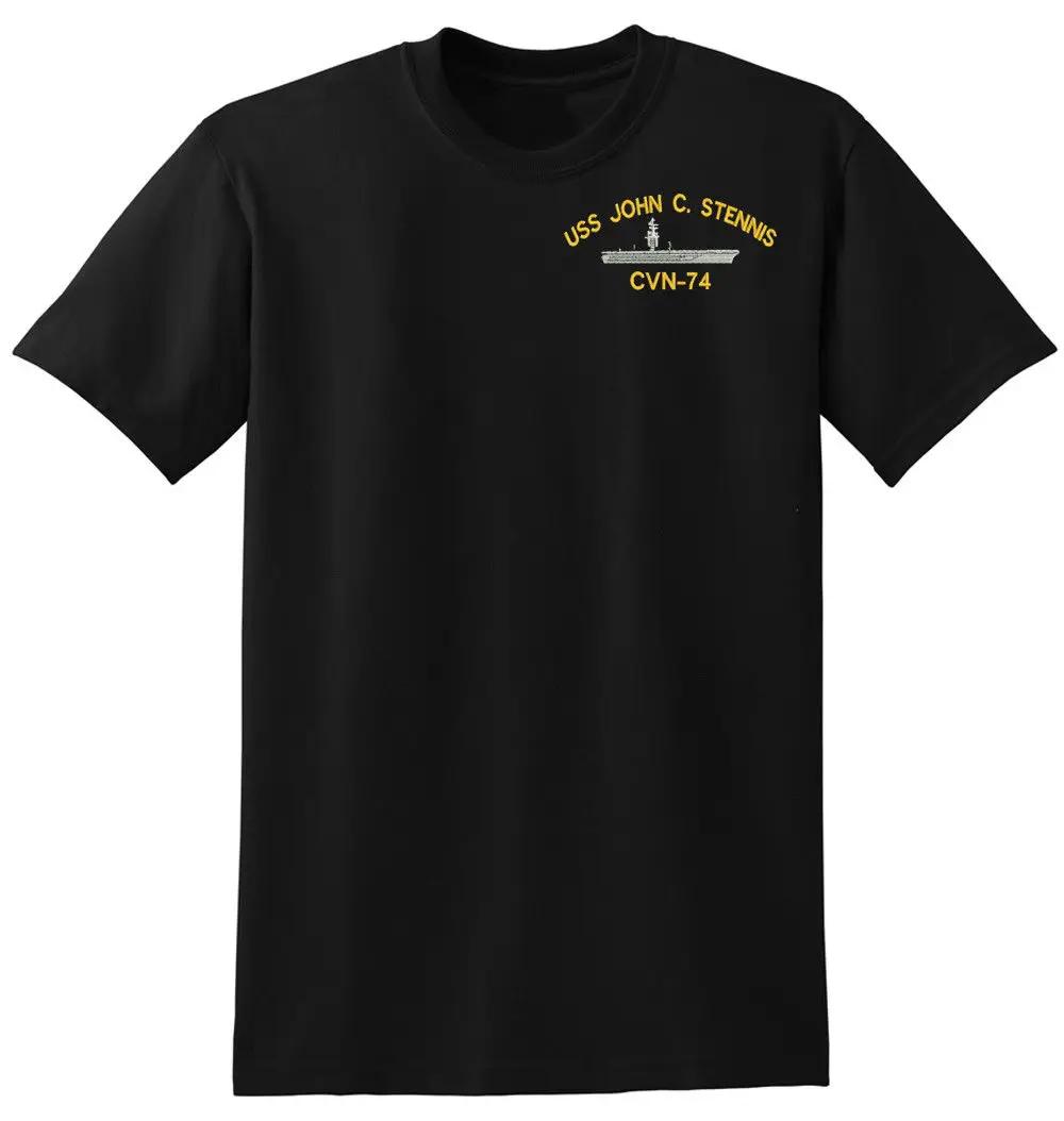 USS John C Stennis CVN 74 Aircraft Carrier TShirt 100 Cotton ONeck Short Sleeve Casual Mens Tshirt Size S3XL S