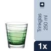 [Official] LEONARDO Vario Struttura Tumbler, 250ml, Green, 6-Piece Set, 026840