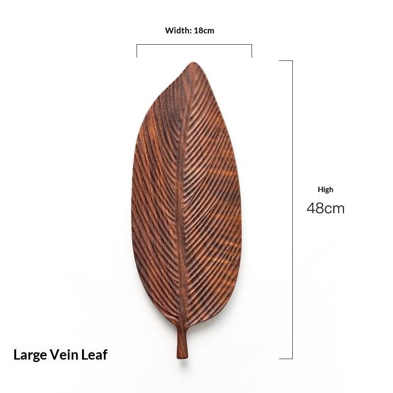 Walnut Leaf Refreshment Tray Household Wooden Tea Table Solid Wood Dry Tea Tray Teacup Tray Wooden Elegant