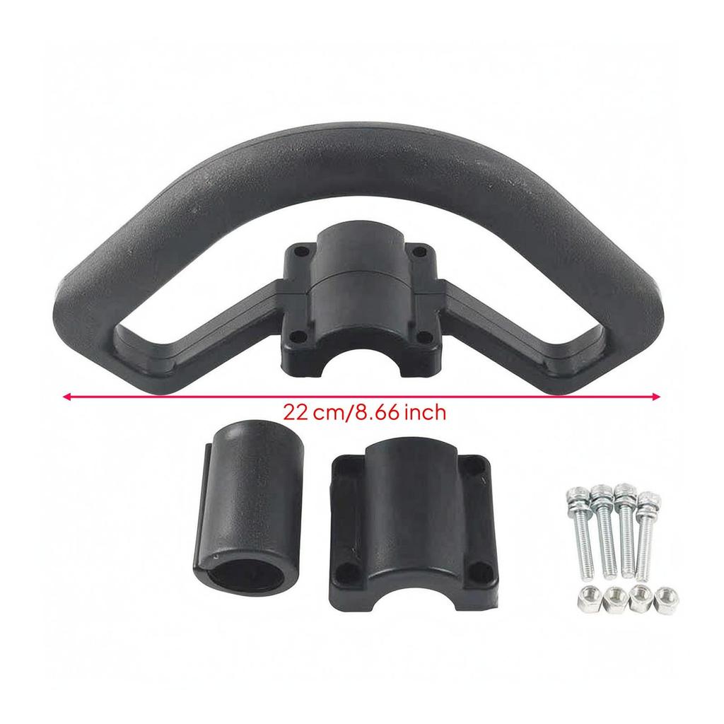 Loop Handle with Clamp Replacement Bent Side Grip Heavy-Duty Rust