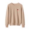 Women's 100% Cashmere Loose Round Neck Pullover: High-Quality, Soft Knit Base Layer Sweater for Autumn/Winter