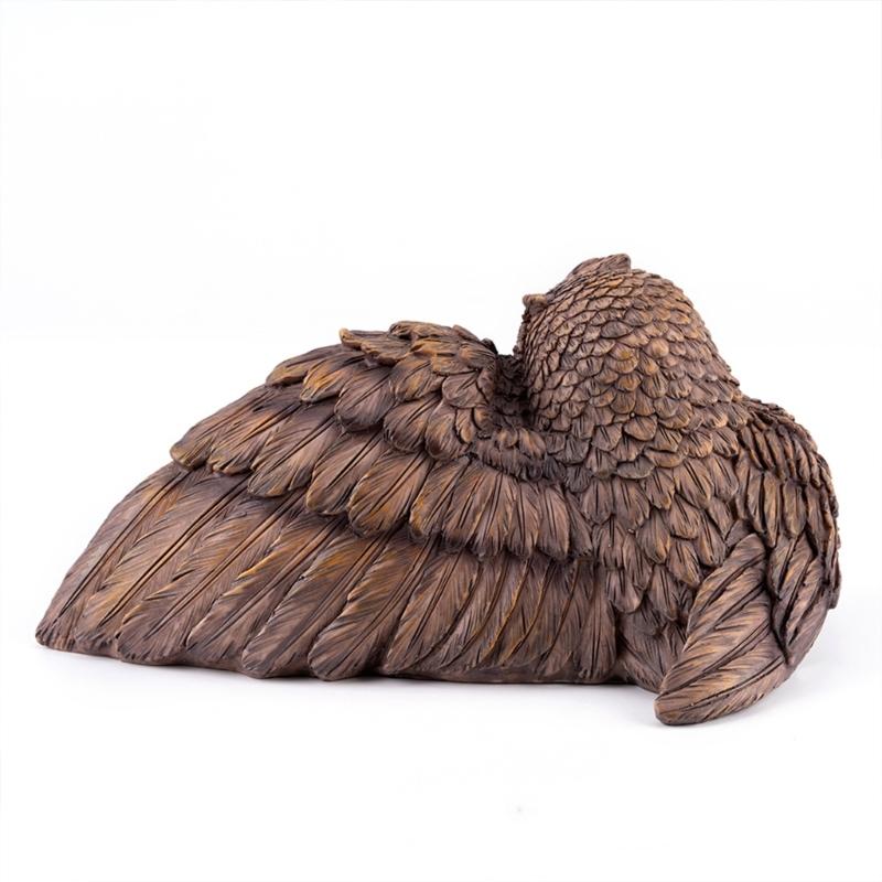 Resin Owl Family Figurines Garden Owl Decors Statue Resin Animal Figurines Sculpture Table Centrepieces for Living Room