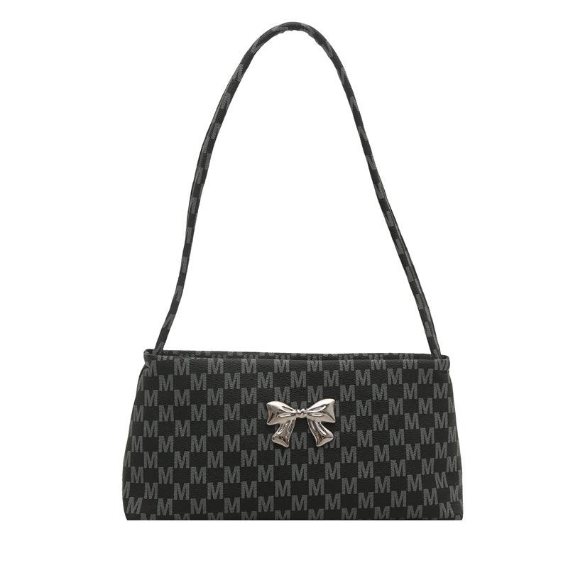 2025 New Personalized Casual Presbyopia Popular Foreign Style Solid Color Temperament Fashionable Butterfly Single Shoulder Underarm Bag Women