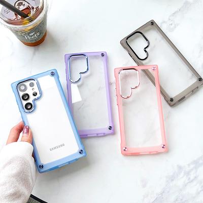 Mobile Phone Case for Samsung S25 Edge Ins Style Transparent Mobile Phone Case Girly Heart Creative Couple Mobile Phone Case