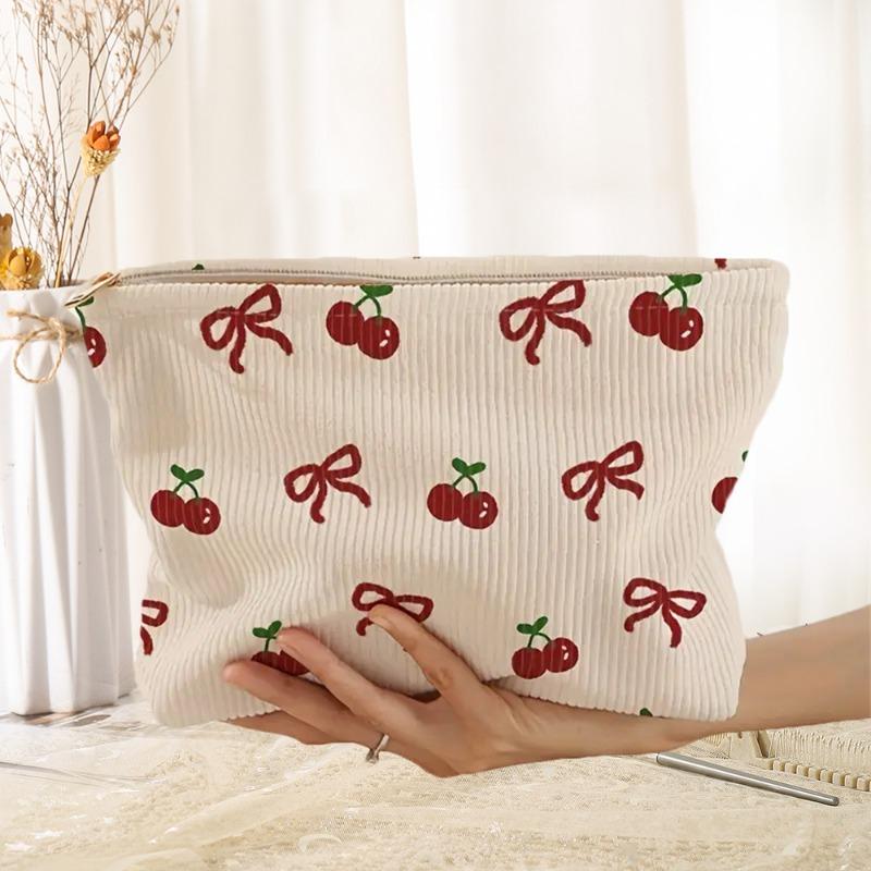 Charmante Herzmuster Make-up Tasche Leichte Reißverschluss Gefütterte Multifunktionale Kosmetiktasche für Toilettenartikel Zubehör Aufbewahrungstasche