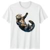 Playful Sea Otter T-Shirt Wildlife Ocean Gift For Him And Her