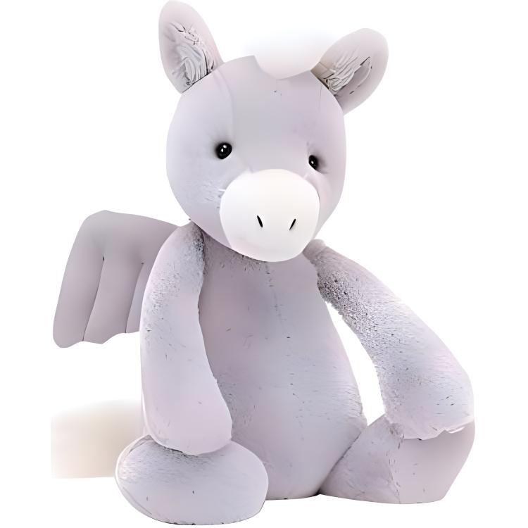 Jellycat Mythical Animal Series Shy Pegasus Baby Companion and Comfort Doll Plush Doll 31cm Height