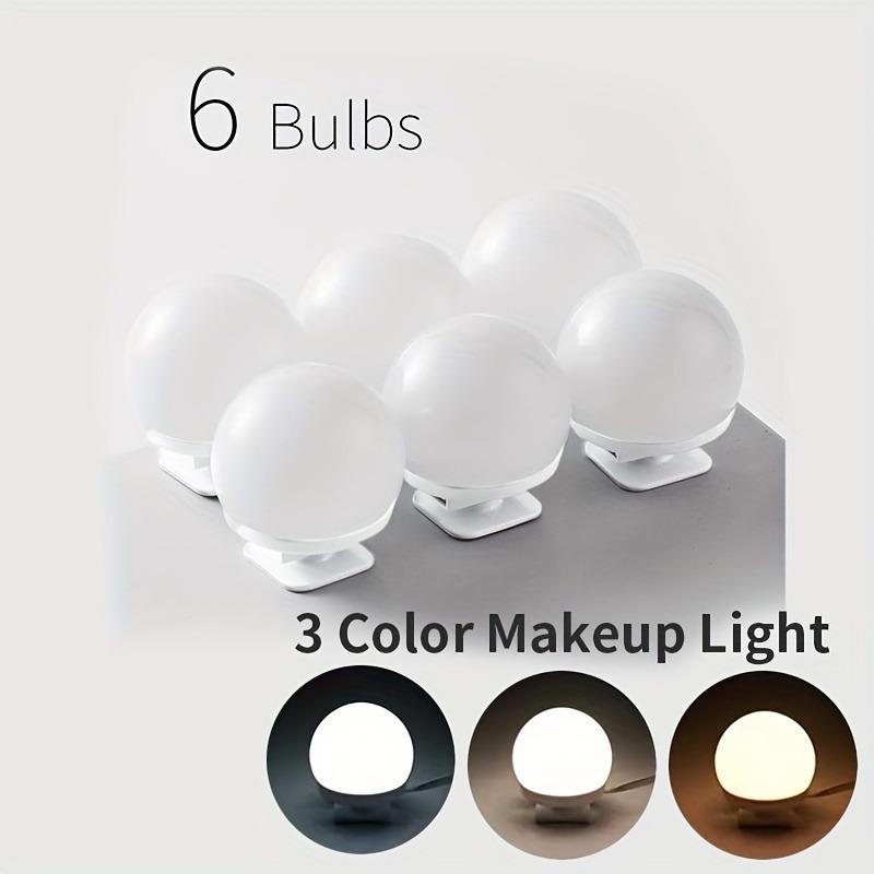 LED Mirror Makeup Light - Adjustable Bulbs, Color And Brightness Adjustable, USB Cable For Makeup Enthusiasts - Perfect for Vanity, Bedroom Bathroom