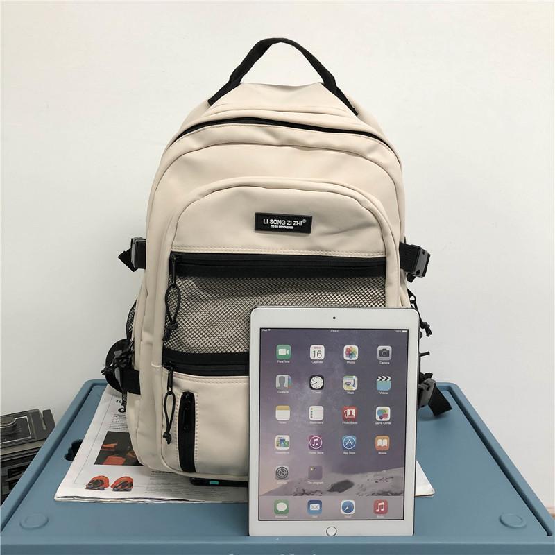 New Fashion High-quality Niche Design Sense Student Backpack Large-capacity Travel Backpack Leisure College Student Schoolbag