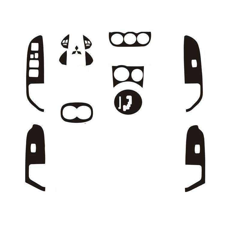 Mitsubishi ASX Interior Carbon Fiber Sticker for Gear, Control, & Window Decor
