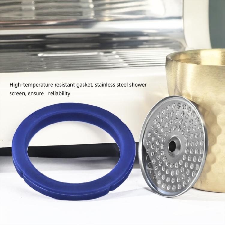 Coffee Machine Brewing Head Filter Net 57mm Water Distribution Net Shower Screen And Gasket Kitchen Appliance Accessory