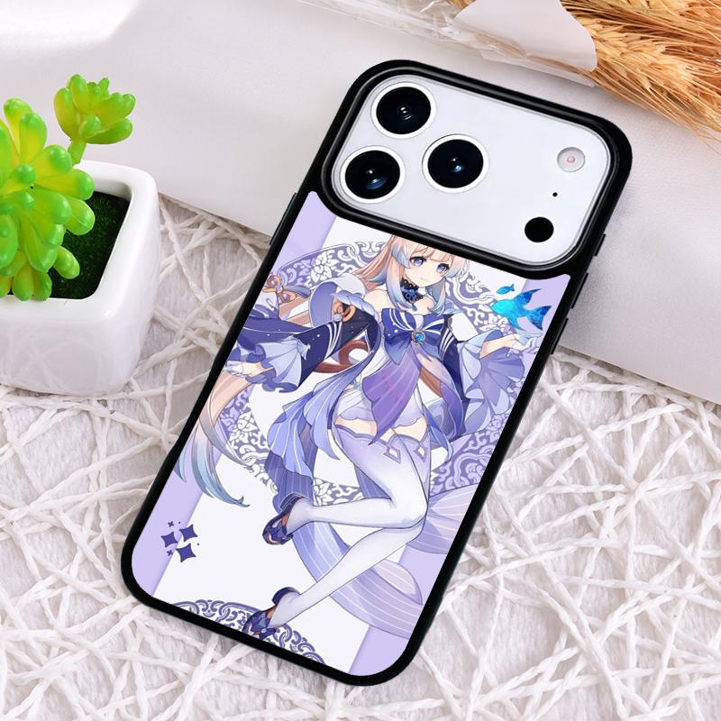Genshin Impact Sangonomiya Kokomi print Phone Case for iPhone 17 Air 16 15 11 12 14 13 Pro Max Shockproof Cover