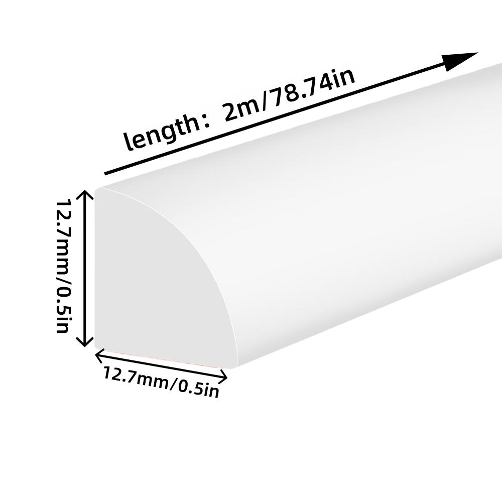 1 ST 2M/78,74inch Zelfklevende Decoratieve Strip voor Waterdichte Afwerkingslijst Kitstrip voor Muurrand Hoek, Werkbladen