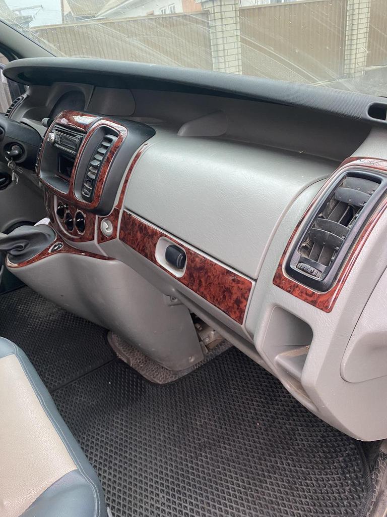 

Накладки на панель (великий комплект) Алюміній для Renault Trafic 2001-2015 рр.
