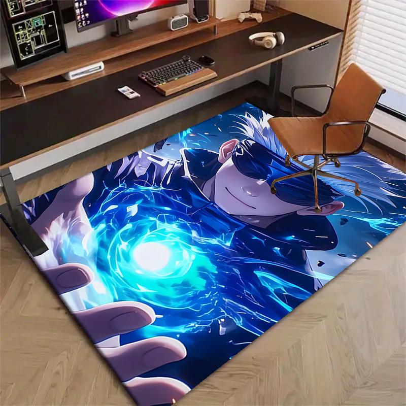 Gojo Satoru (2)Printed Area Rug Carpet for Bedroom Living Room Home Decor Rugs Mat Non Slip Mat Rug for Bedside