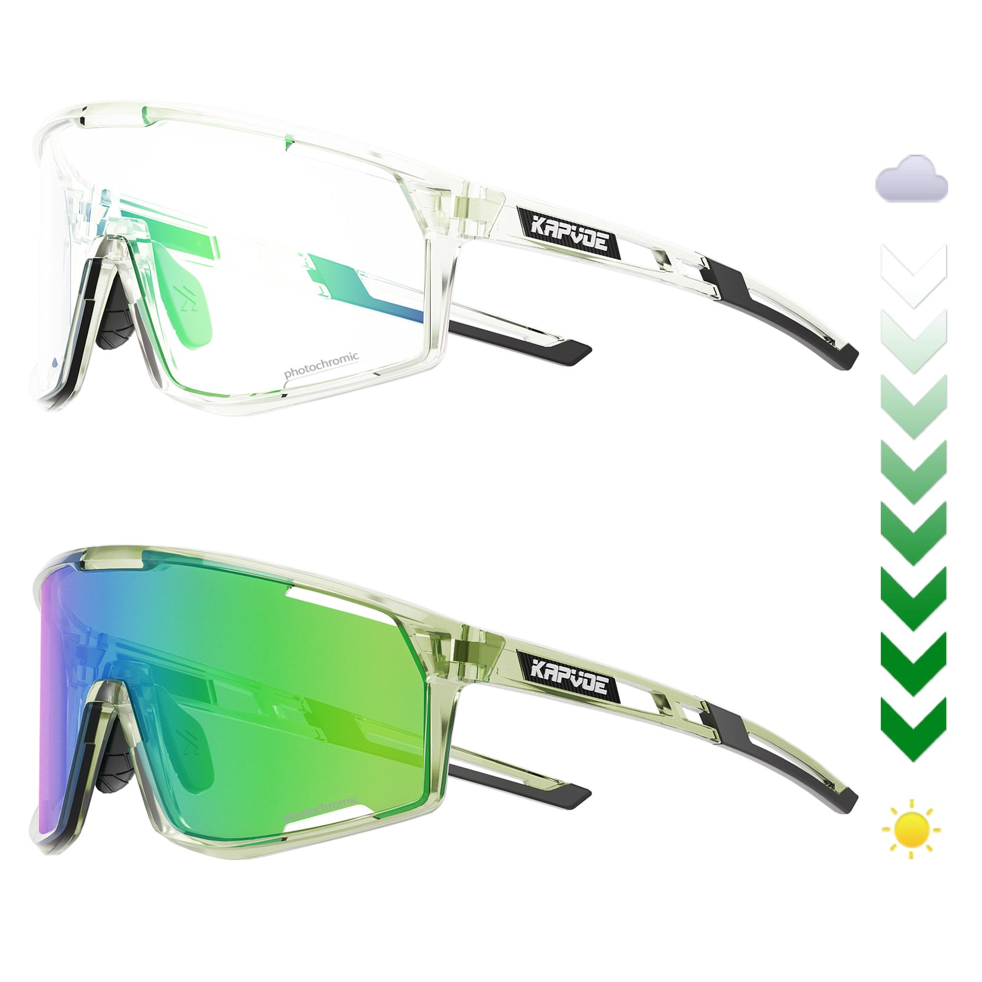 

Pochromic Frame Cycling Glasses UV400 MTB Bike Racing Outdoor Sports Eyewear Bicycle Camping Golf Leisure Sunglasses Photochromic frame