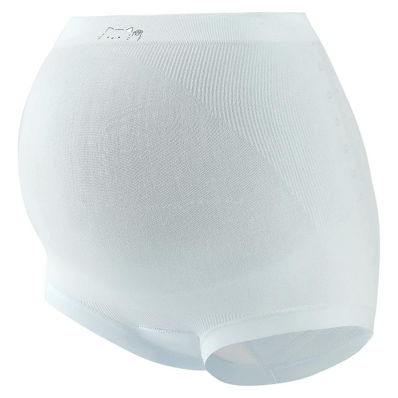 Large Size Women's Spring and Autumn 7A Antibacterial Breathable Crotch High Waist Belly Support Pregnant Underwear
