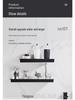 Punch-free Bathroom Wall-Mounted Storage Shelf for Toiletries