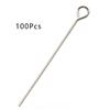 100Pcs Stainless Steel Fishing Hook Fish Lure Connecting Pins Swivel Accessories