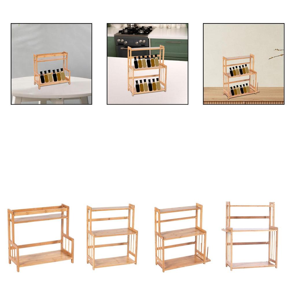 Lightweight Seasoning Rack for Desktop and Dresser Organization