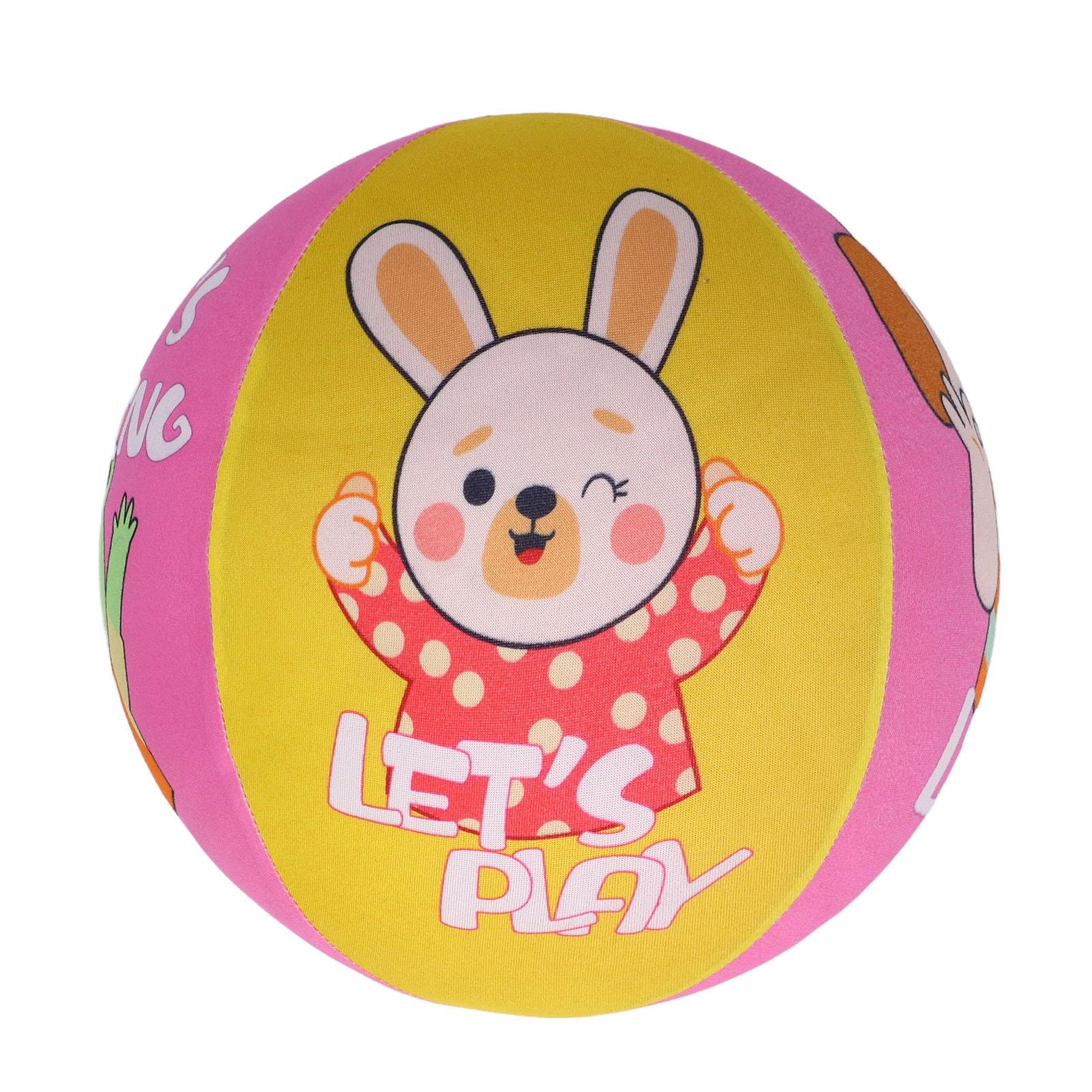 

Indoor Soccer Ball for Toddlers Safe Soft Shock Absorbing Cute Animal Pattern Low Noise Silent зелений
