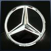 LED-speilemblemlys frontgrill opplyst logo stjernemerke for Mercedes Benz ABCESR SL ML GL GLA GLK