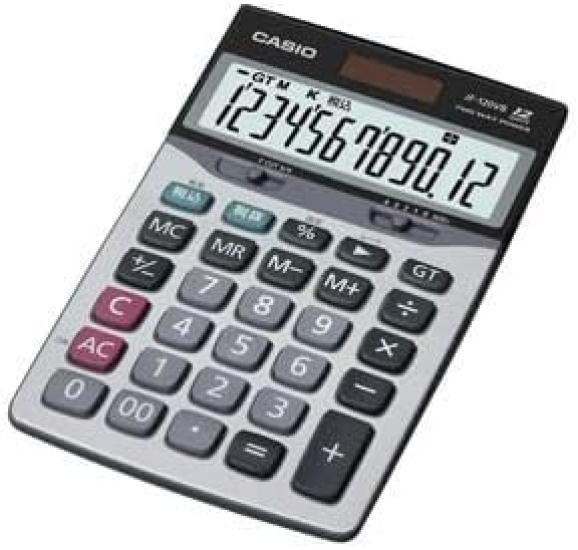 

CASI O Casio Authentic Practical Calculator Desktop Type 12 Digits JF-120VB-N