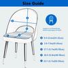 1/2/4/6Pc Curved Chair Cover Hollow Back Jacquard Arc Armchair Covers Dining Chair Covers Spandex Home Bar Hotel House De Chaise