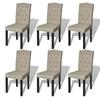 Day and Night - Day and Night Dining Chairs 6 Units of Camel Fabric
