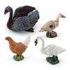 Simulation Mute Swan Black Swan Hen Duck Farm Poultry Chicken Duck Goose Decorative Model Static Ornament
