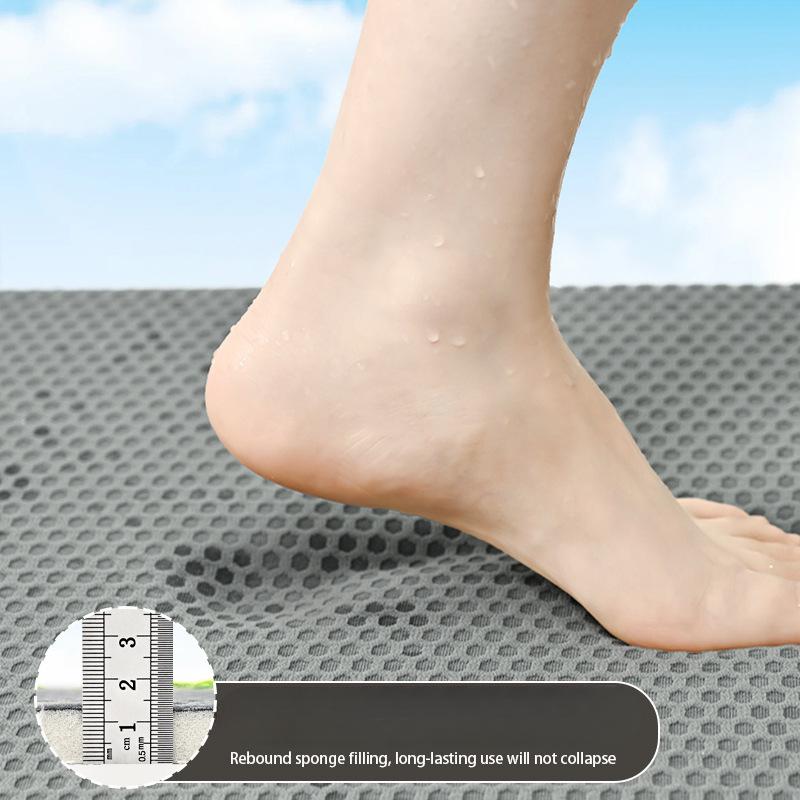 Schwamm Badezimmer Kaschmir Verdickungsmatte Bad Rutschfeste Teppiche In Waschbecken Badewanne Boden Teppich Duschraum Fußmatte Memory-Schaum 3D-Pad