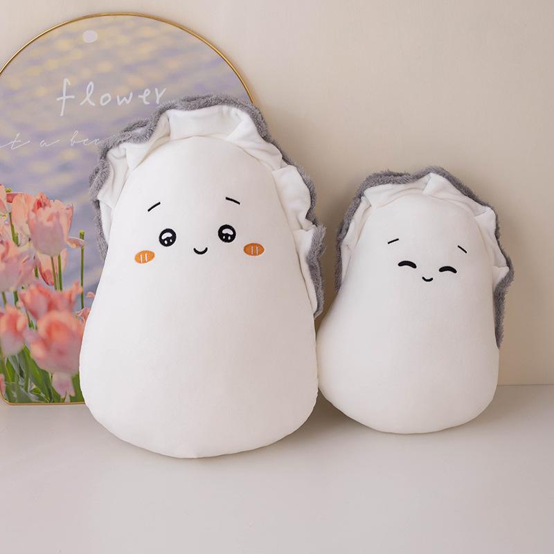 Cute Cute Expression Oyster Throw Pillow Plush Toy Doll Oyster Doll Home Pillow Girl Doll