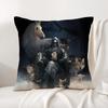 Hot Game A-Arknights Cushion Cover Summer Coolness Linen Fabric Double-Sided Printing Pillow Case Sofa Home Decor Gift