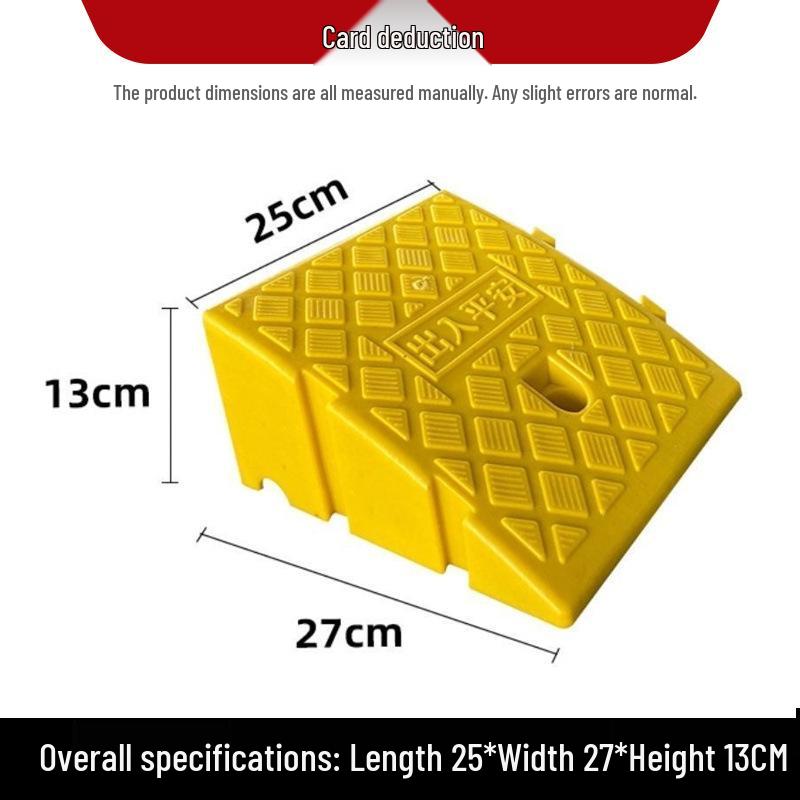 Plastic Uphill Ramp & Curb Speed Bump Pad
