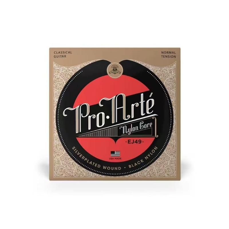 Folk Akustikgitarrensaitensatz 6 Rostbeständige Saiten, Langlebige Klassiksaiten EJ45EJ46EJ49EJ27n, Musikzubehör