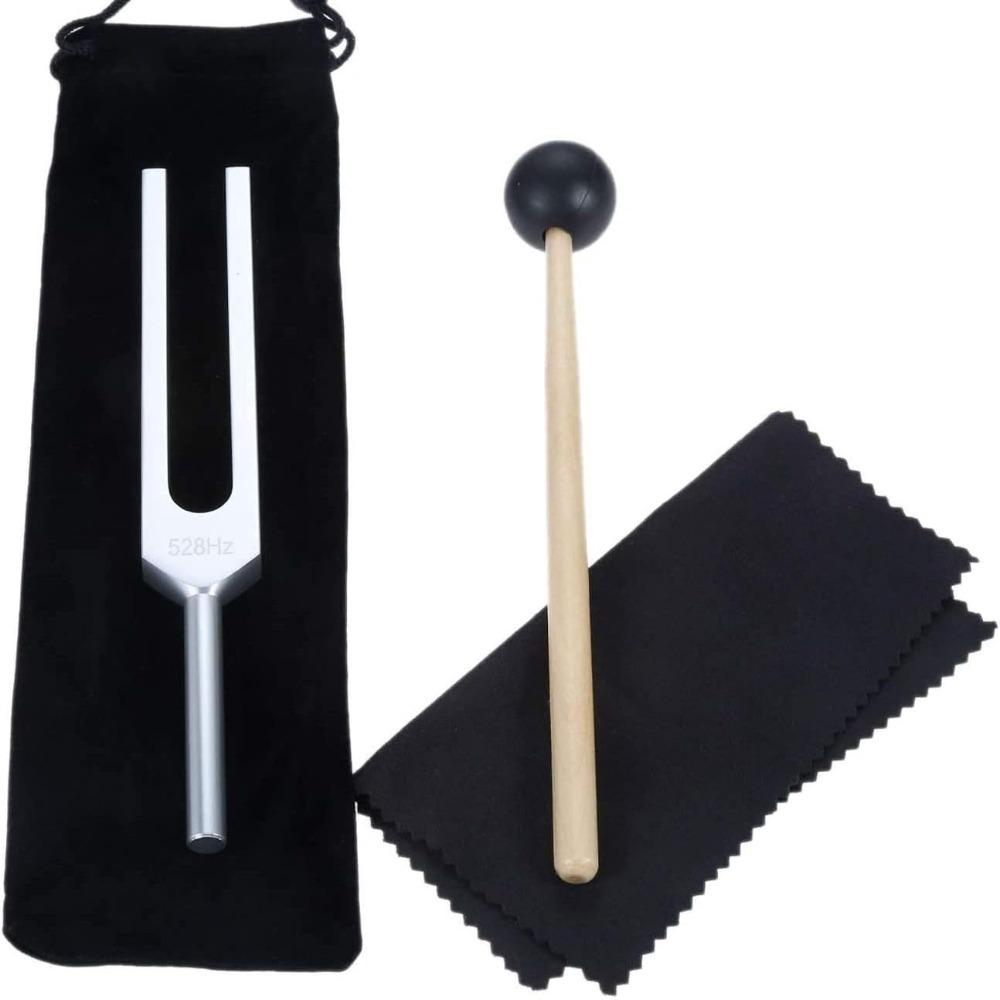

528Hz Tuning Fork Set Reliever Stress Ear Cleaner and Vibration Tool for Meditation