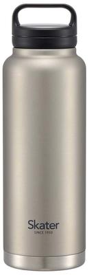 Edelstahlbecher Flasche 1200ml Silber mit Schraubgriff Thermo/Kalt STSC12-A