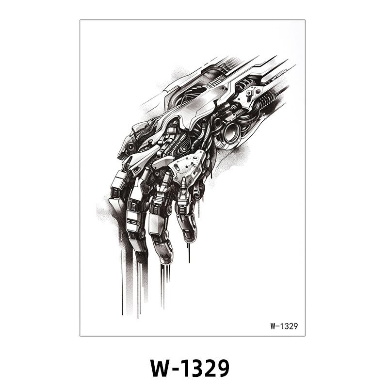 Tattoo Sticker Half Arm Waterproof Long-Lasting Disposable Tattoo Male And Female Flower Arm Tattoo Sticker