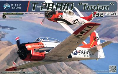Kitty Hawk Model 1/32 T-28B/D Trojan Aircraft Plastic Model Kit KH32014 (Airplane)