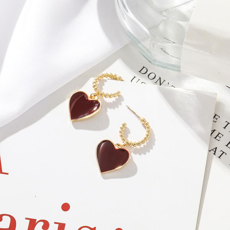 

2023 Trendy Celebrity Niche Dangle Earrings for Women - Short 925 Silver Needle Studs B220