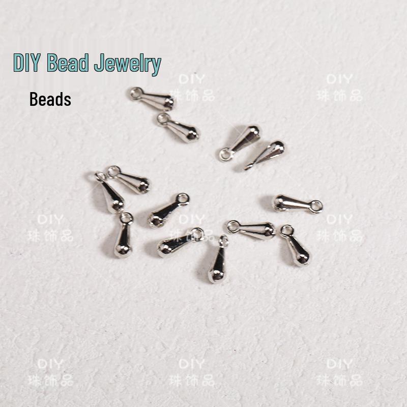 Starlight Moon Bell Pendant Tassel Jewelry DIY Materials - Silver Necklace/Bracelet Beading Accessories