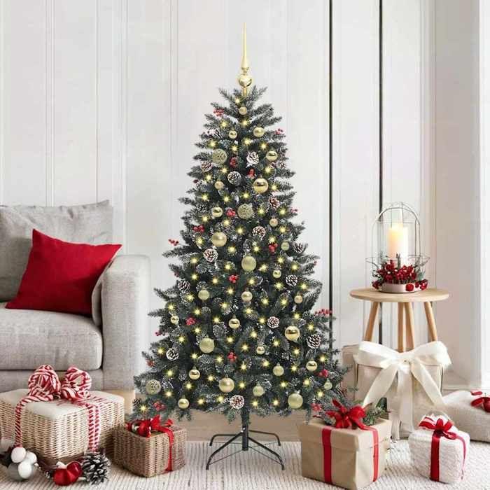 Maison Exclusive - Sapin de Noël artificiel Vert 150 cm PVC, plastique et acier