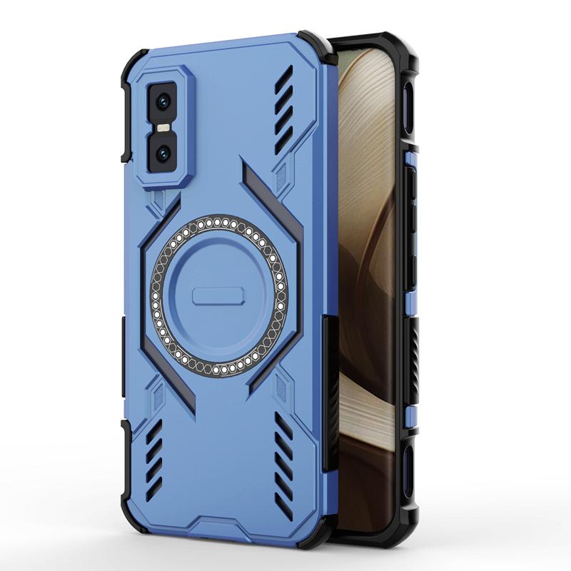 KEYSION Hollow Heat Dissipation Case for Infinix GT 30 Pro 5G TPU+PC Magnetic Cooling Shockproof Phone Cover for Infinix GT 30