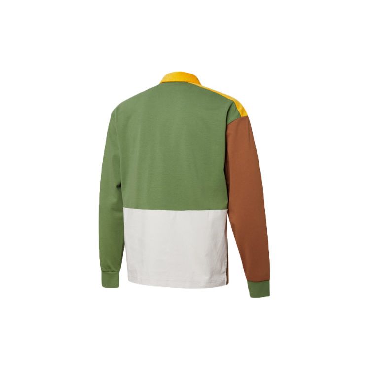 Puma Retro Colorblock Sports Long Sleeve Polo Men Tops Earth-Yellow Ochre 534680-17