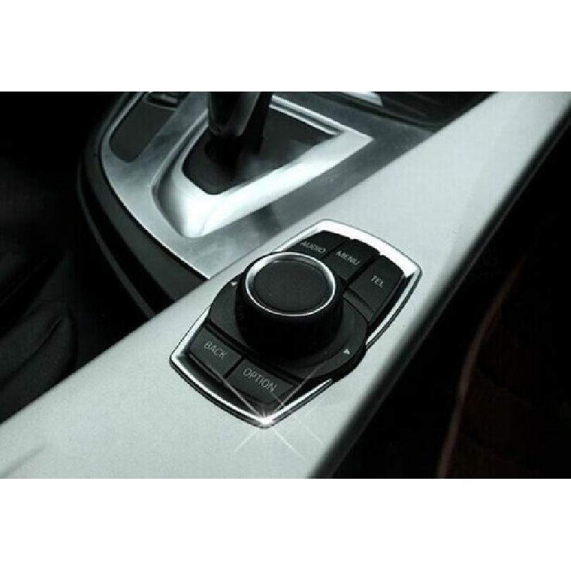 Fit For BMW X1 F48 2016- Matte Silver Console Driving Mode Swich Ring Trim