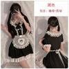 Women's Japanese Style Maid Lace Up Apron Role Play Costume Lingerie Set